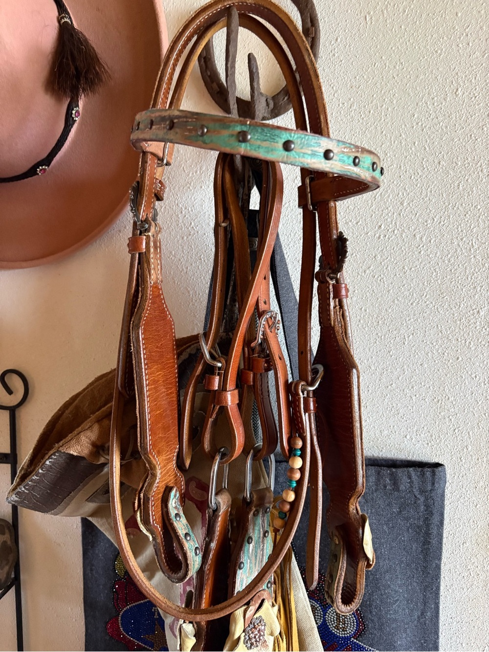 Barrel Racing Western Fringe Leather Tack Set !!! - Picture 4 of 5